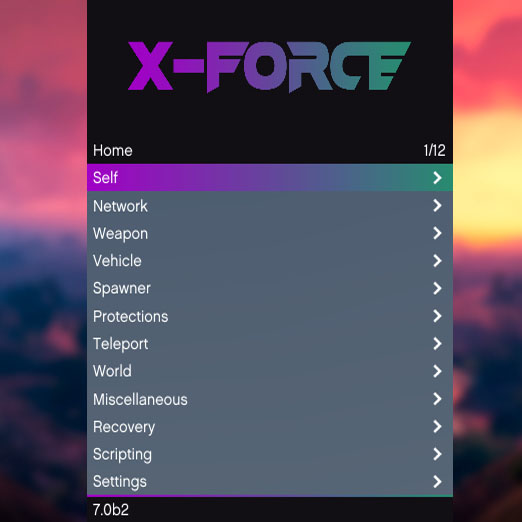 Modmenu de pago X-Force GTA V Online 1.63