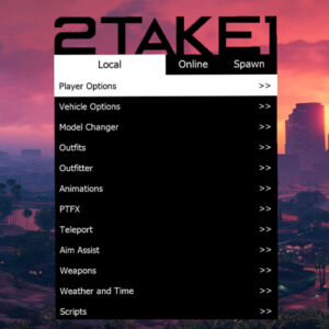 Mod Menu 2take1 GTA V 1.66 PC Online