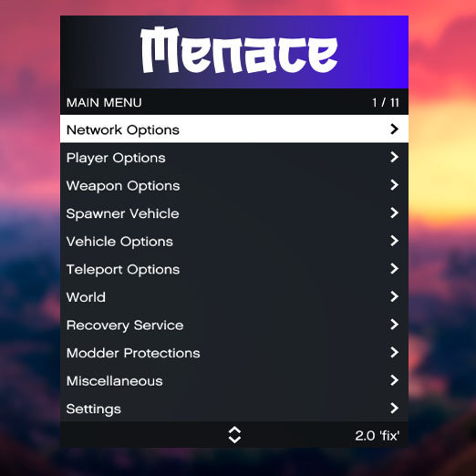 GTA 5 Online PC 1.52 - Menace Mod Menu